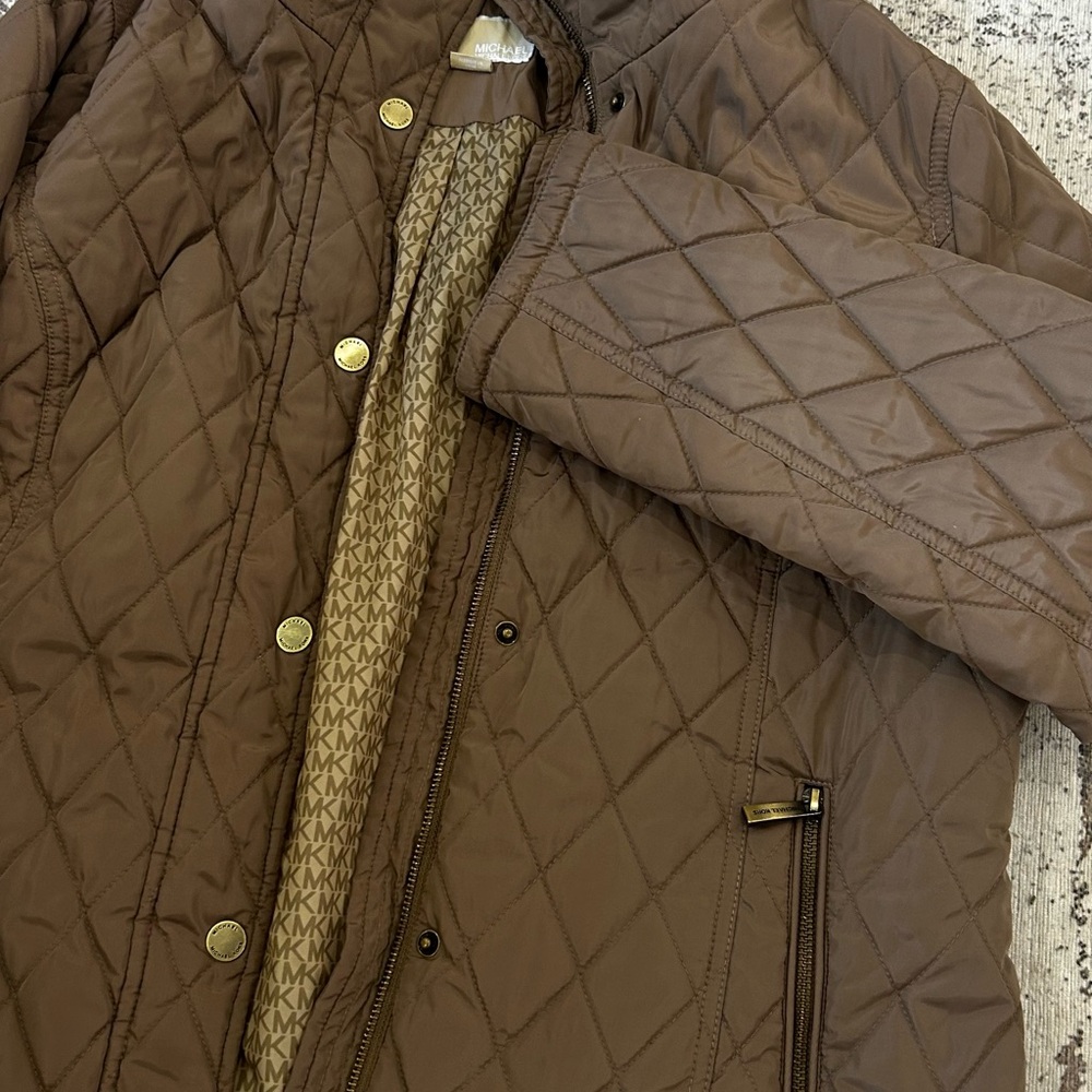 Michael Kors Quilted Tan Jacket – Size L
